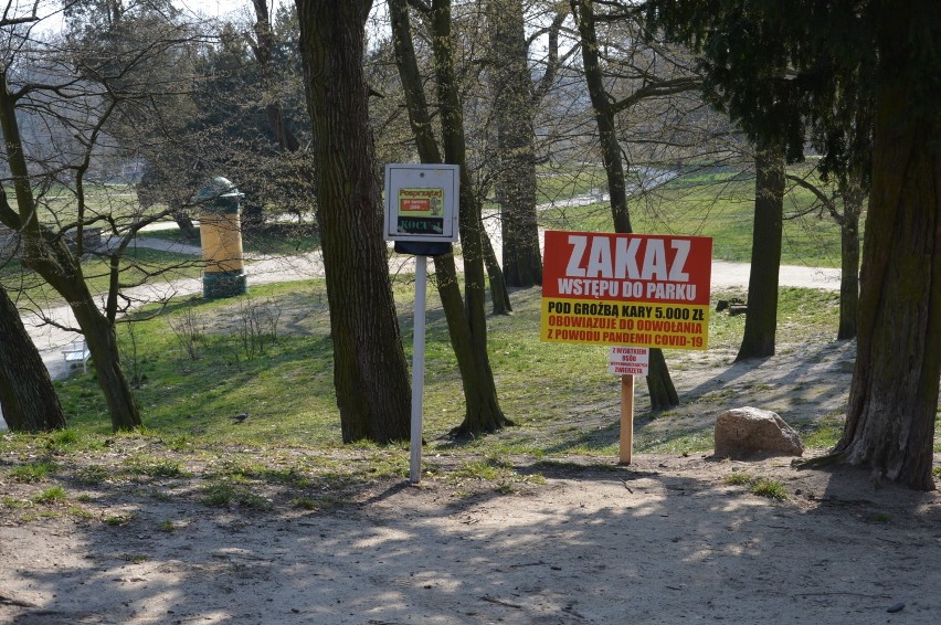 Park Książęcy w Żaganiu został zamknięty zarządzeniem burmistrza 