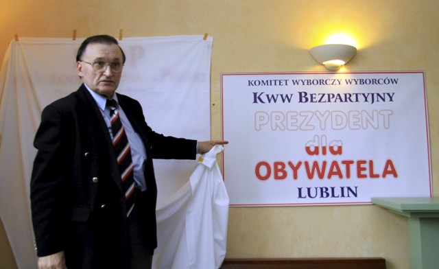 Henryk Rozwadowski, kandydat na prezydenta Lublina