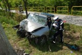 Powiat gdański: Wypadki drogowe w Ełganowie i Bąkowie. Kierowcy trafili do szpitala [ZDJĘCIA]