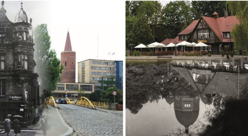 Połączenie dawnych zdjęć z tymi prezentującymi współczesność...