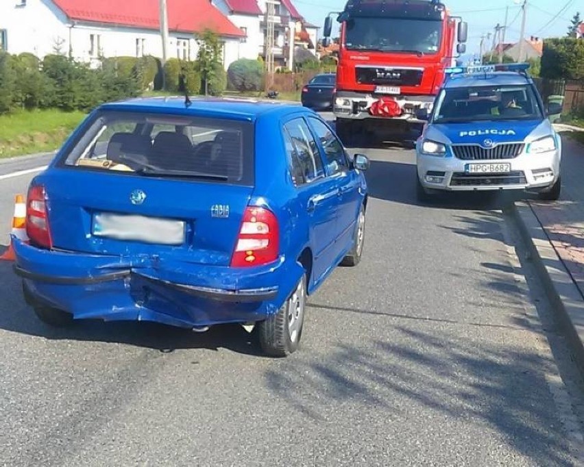 Zderzenie aut w Barcicach. Utrudnienia na drodze do granicy [ZDJĘCIA]