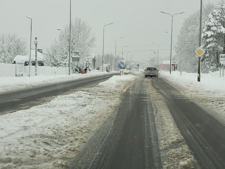 Białystok, 26.01.2021 Tak wygląda miasto podczas kolejnego...