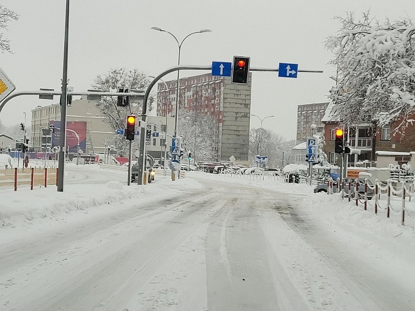 Białystok, 26.01.2021 Tak wygląda miasto podczas kolejnego...