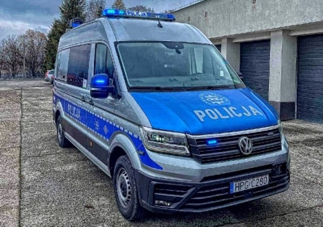 Nowy VW Crafter limanowskiej Policji