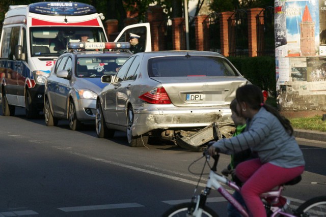 Wypadek na ulicy Chojnowskiej w Legnicy