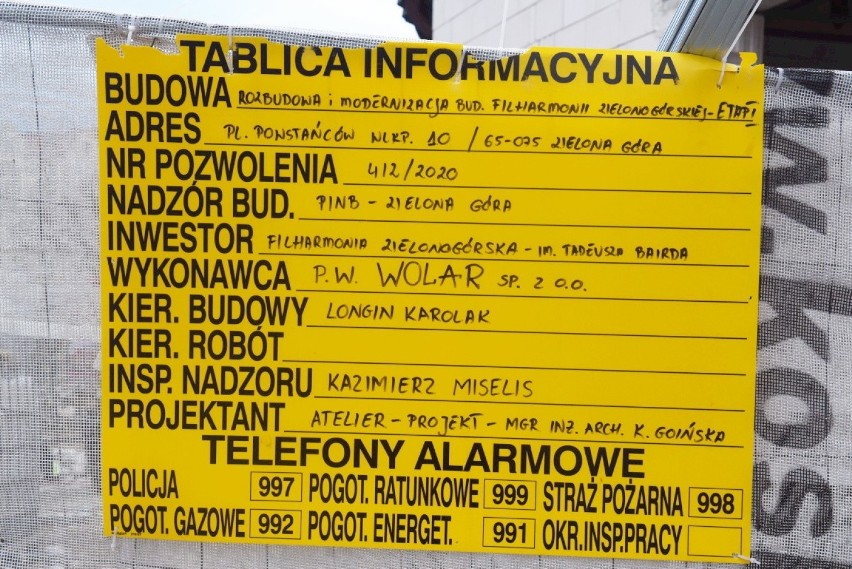 Kto odpowiada za rozbudowę obiektu?