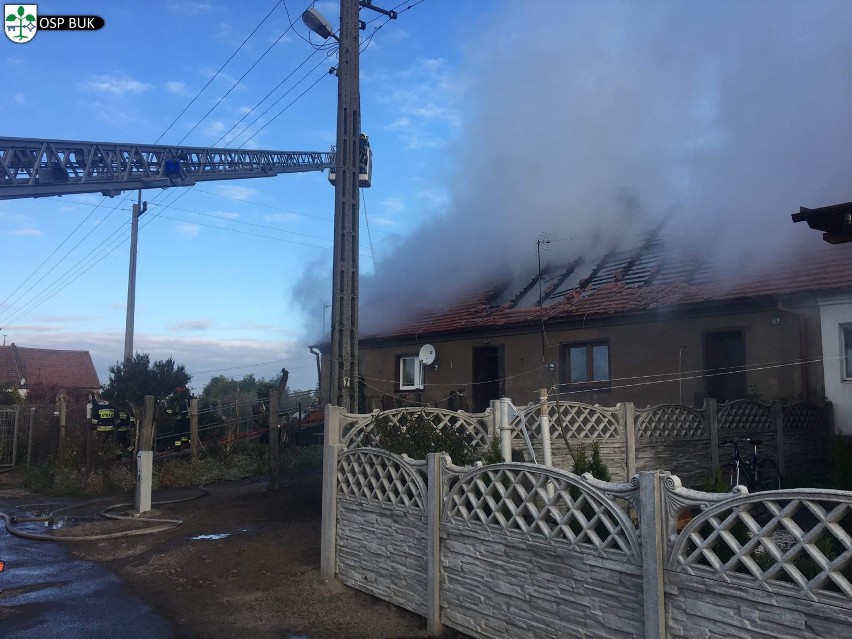 Pożar budynku jednorodzinnego w Wierzei w gm. Duszniki