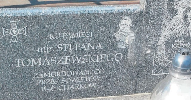 Symboliczny nagrobek ppłk. Stefana Edwarda Tomaszewskiego znajduje się na krotoszyńskim cmentarzu przy ul. Raszkowskiej