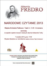 Narodowe czytanie Fredry w sobotę 7 września