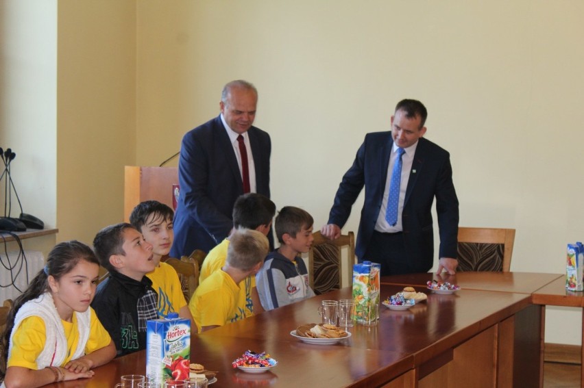 Ukraińskie dzieci z wizytą w Złotowie