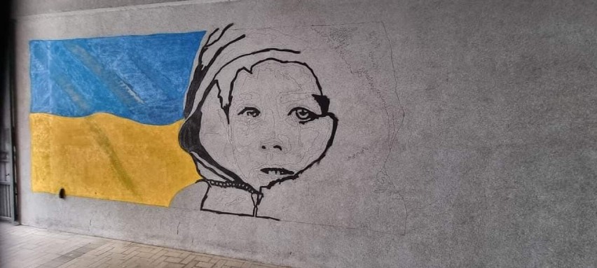 Nowy mural przy ulicy Warszawskiej we Wrześni