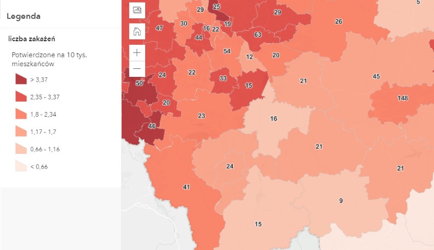 Małopolska zachodnia. Zmarło 15 osób z COVID 19. Zdiagnozowano 84 nowe przypadki zakażenia koronawirusem