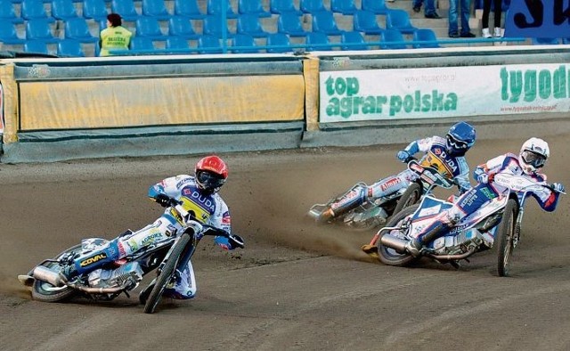 Damian Baliński (kask niebieski) potwierdził, że zasługuje na start w Grand Prix Europy