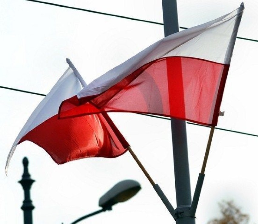 Biało-czerwone flagi na ulicach Łodzi. Fot. Mariusz...