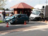 Lubin: Groźny wypadek na trójce (FOTO)