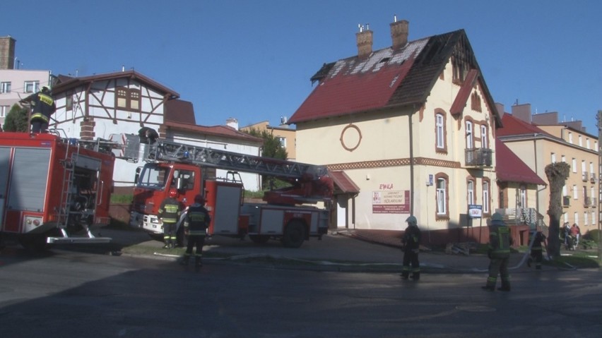 Pożar domu w Dzierzgoniu