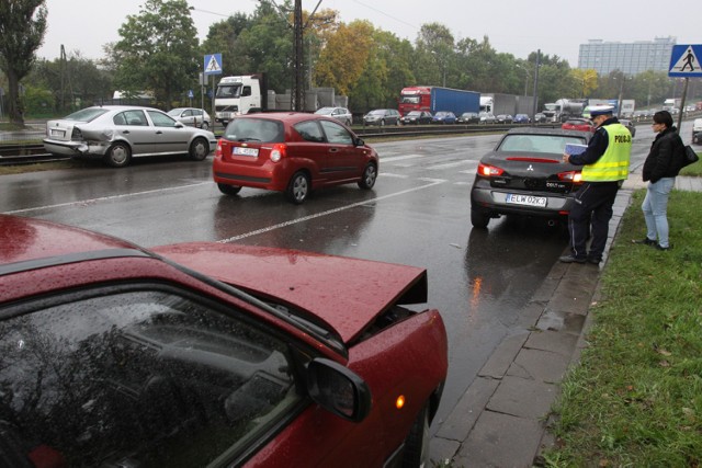 Karambol na Śmigłego-Rydza w Łodzi