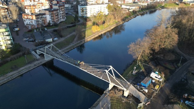 Remont kładki rozpoczął się w październiku 2022 r.