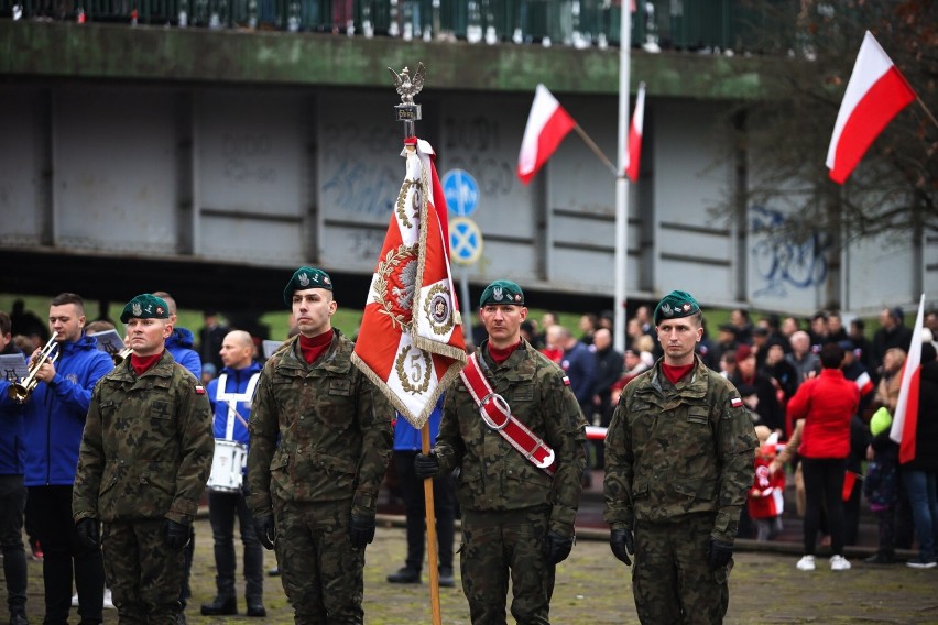 Święto Niepodległości przy pomniku Orląt Przemyskich w Przemyślu