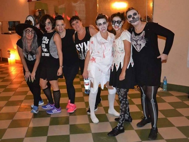 Zumba halloween to nie tylko taniec. Panie zadbały o oryginalny wygląd.