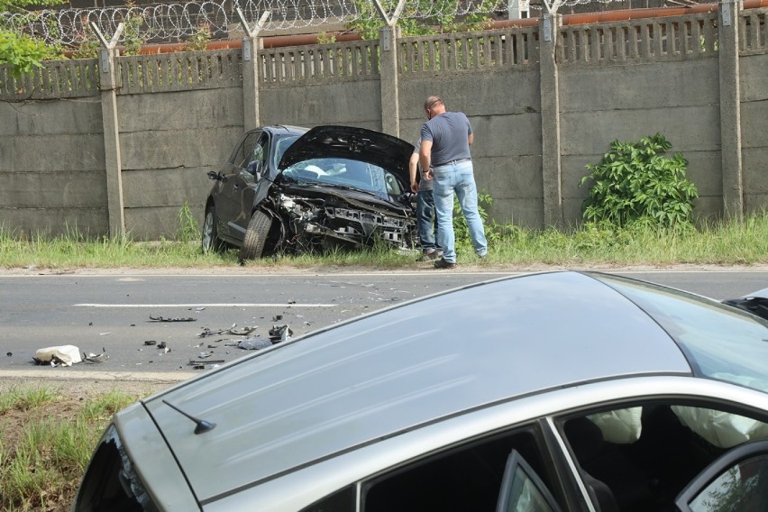 Wypadek na ulicy Złotoryjskiej w Legnicy.