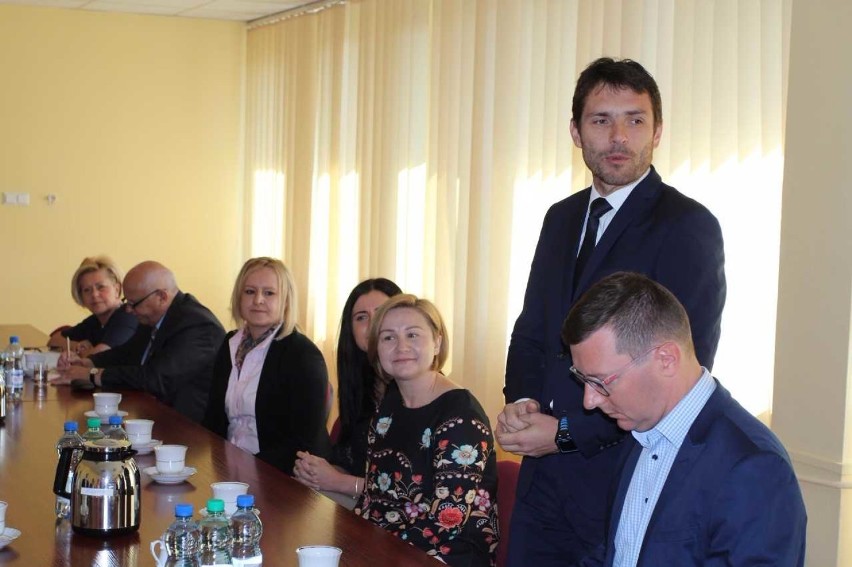 Spotkanie prezydenta Włocławka Marka Wojtkowskiego z przedstawicielami firmy Kongsberg Automotive