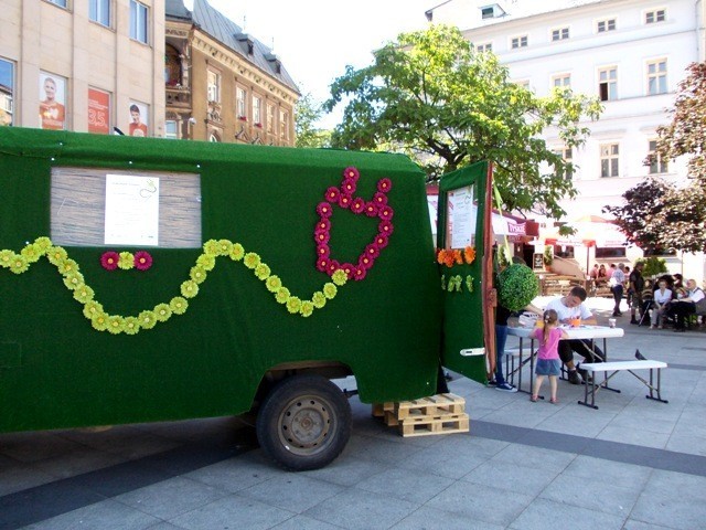 Festiwal Dobrej Energii w Bielsku-Białej ruszy lada dzień. Świadczy o tym eko-bus.