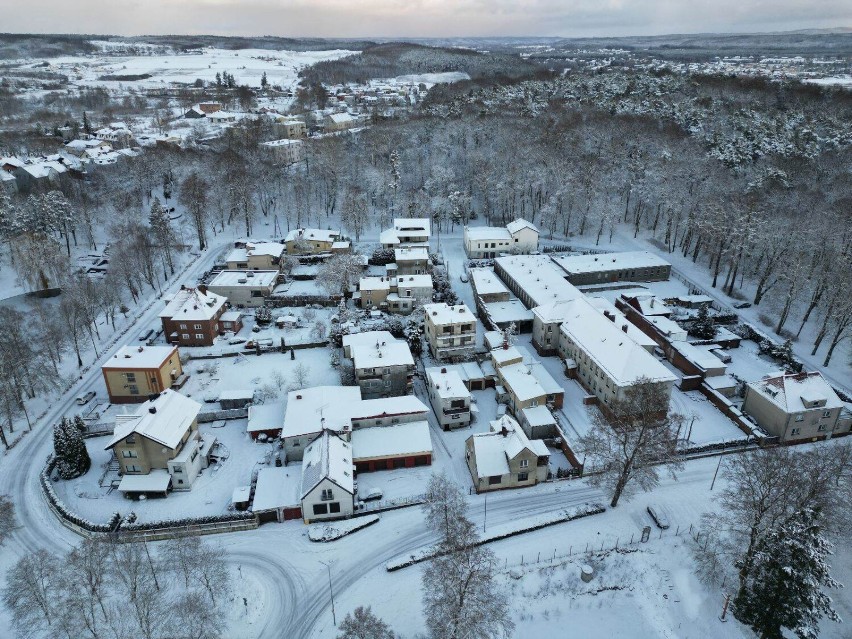 Śnieżna zima wróciła do Lęborka na dobre. Prognoza pogody...