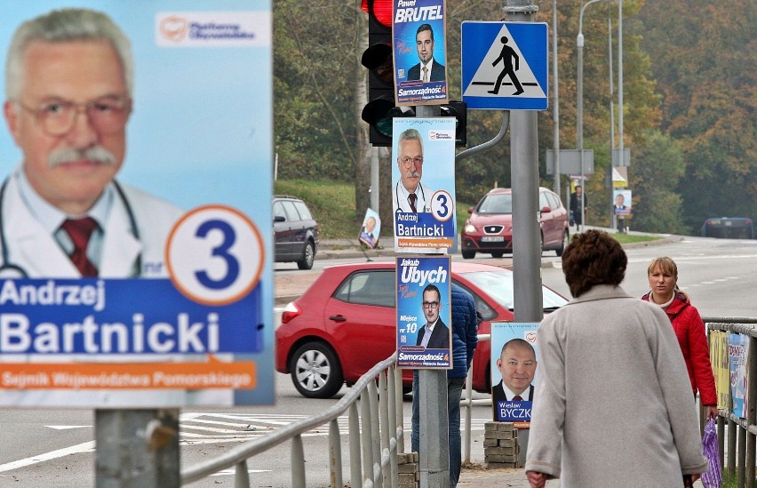 Plakaty wyborcze w Gdyni