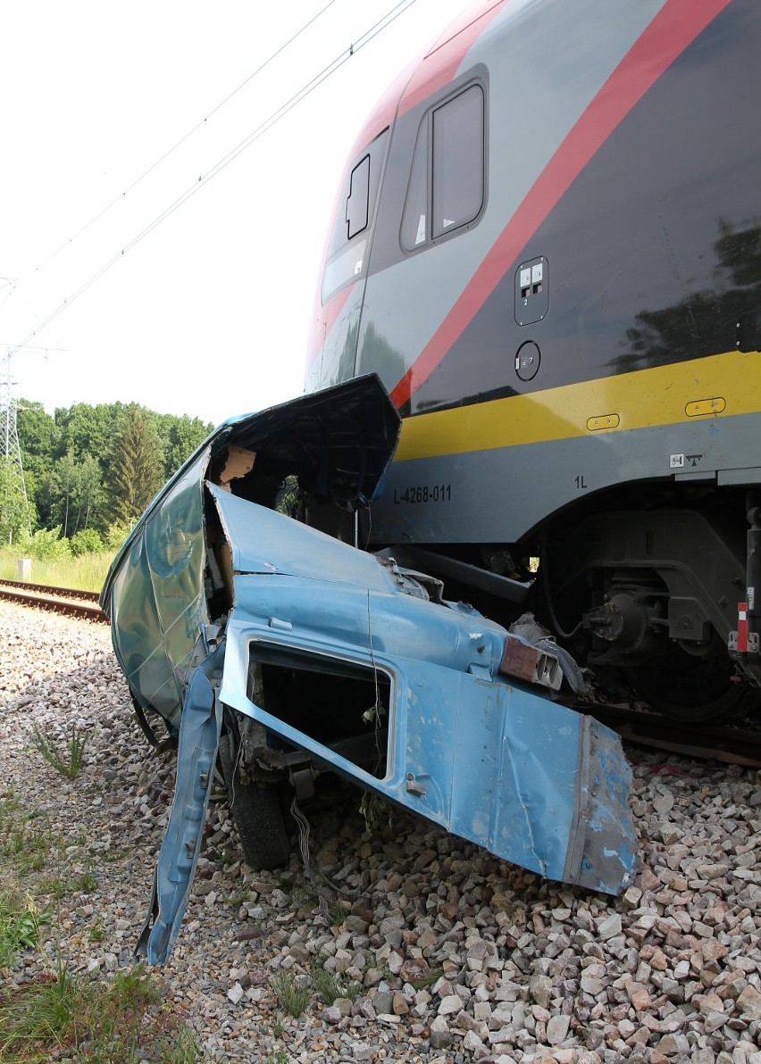 Tragiczny wypadek na przejeździe kolejowym na Łozowej w...