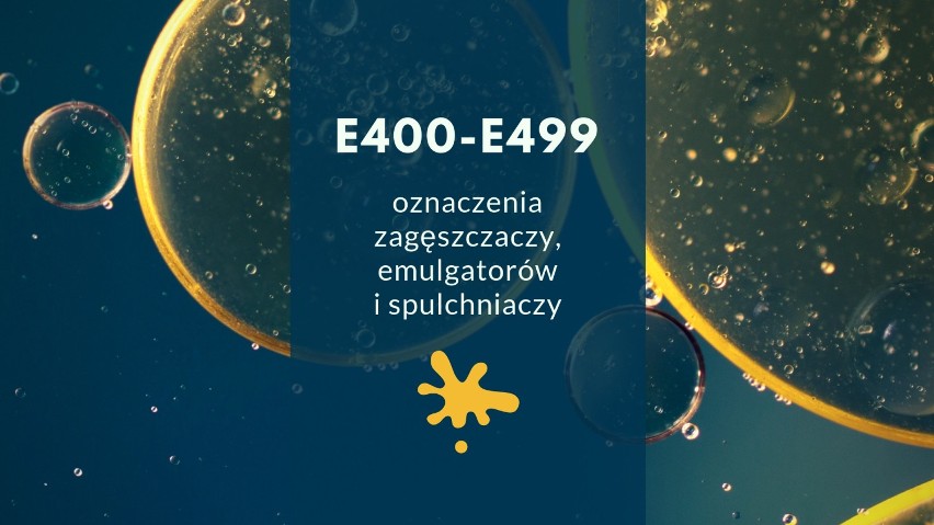 Zagęszczacze, emulgatory i stabilizatory...