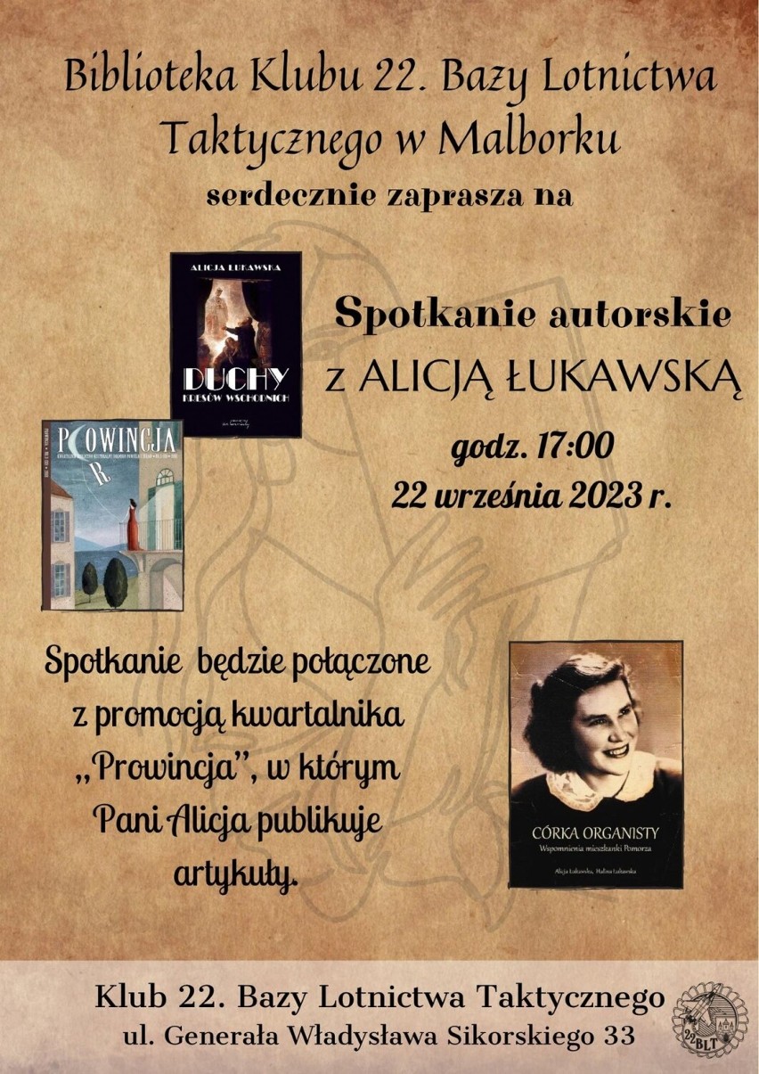 Spotkanie autorskie z Alicją Łukawską