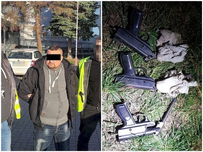 Nielegalna broń ukryta w gołębniku w gminie Bełżyce. W arsenale znajdowały się m.in.: granaty i rewolwer