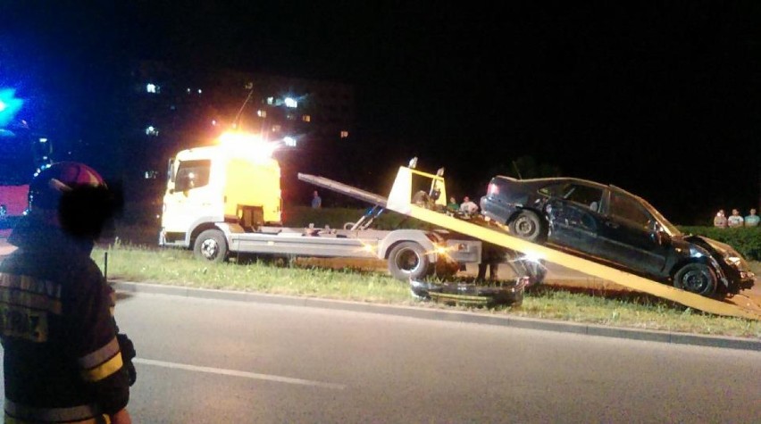 Wypadek w Jastrzębiu: kierowca jechał jak szalony