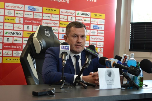 Prezes Sandecji Nowy Sącz Artur Kapelko