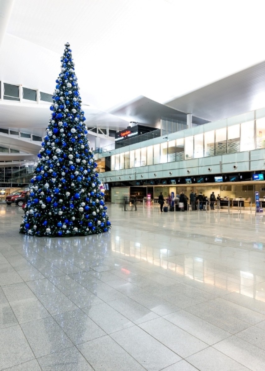 Lotnisko we Wrocławiu - świąteczne ozdoby