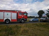 Wypadek koło Trzebiechowa. Land rover roztrzaskał się o drzewo. Kierowca w szpitalu [ZDJĘCIA]