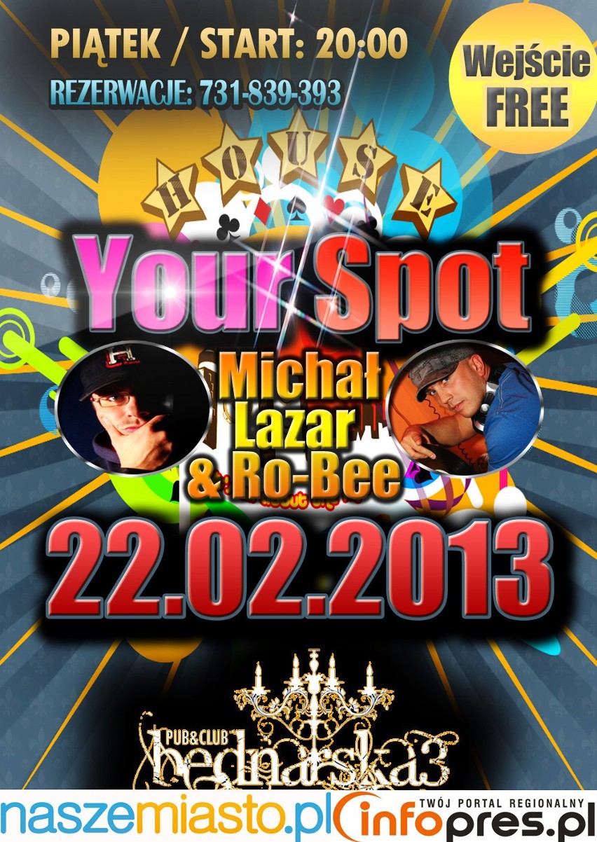"Your Spot"

22 Lutego 2013, godz. 20:00 

Clubu & Pub...