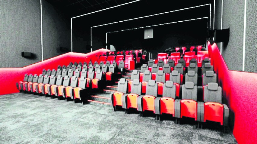 Wizualizacje nowego kina w Sieradzu zainteresowanej firmy...
