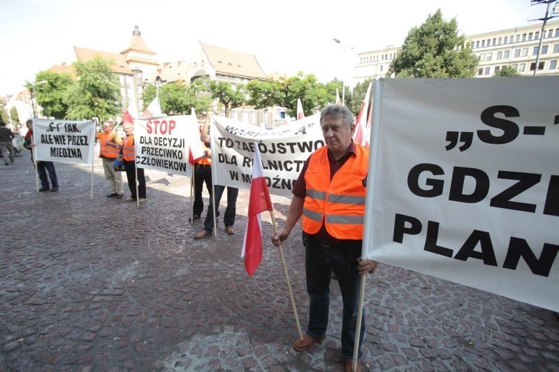 Protest przeciw S1 w Katowicach