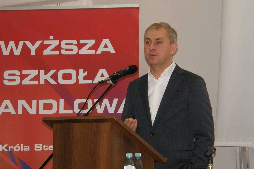 Poseł Grzegorz Napieralski wygłosił wykład w WSH