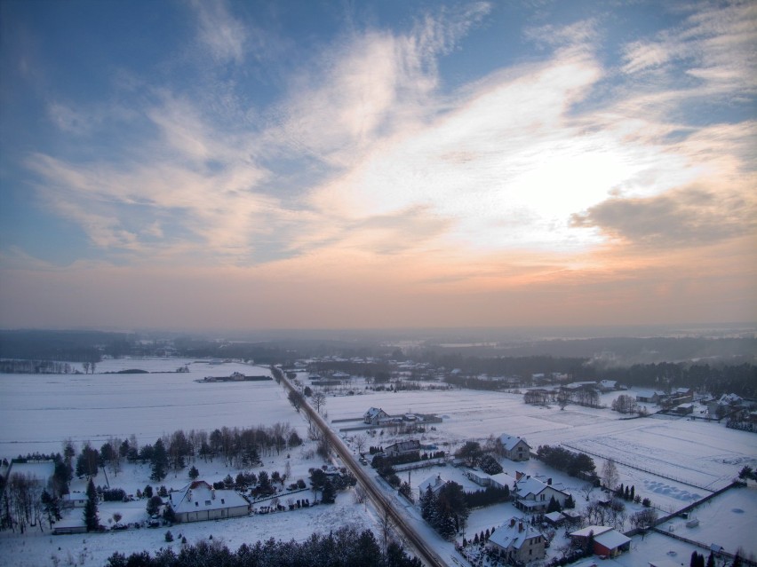 Zobaczcie jak pięknie wygląda gmina Osjaków w zimowej...