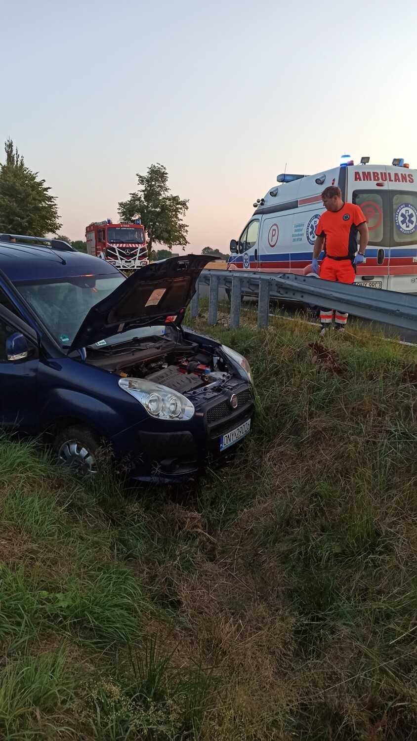 Zderzenie dwóch samochodów pod Korfantowem. Sarna wbiegła na...