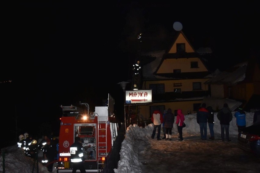 Pożar Bukowina Tatrzańska - 2.02.2019