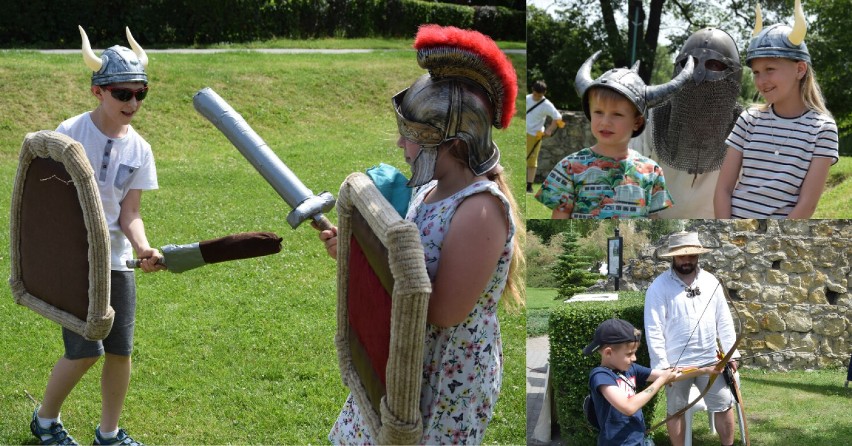 Piknik rodzinny przy Muzeum Ziemi Wieluńskiej. Wśród atrakcji strzelanie z łuku, rycerski zakątek, czy zabawa z wykrywaczem metalu ZDJĘCIA