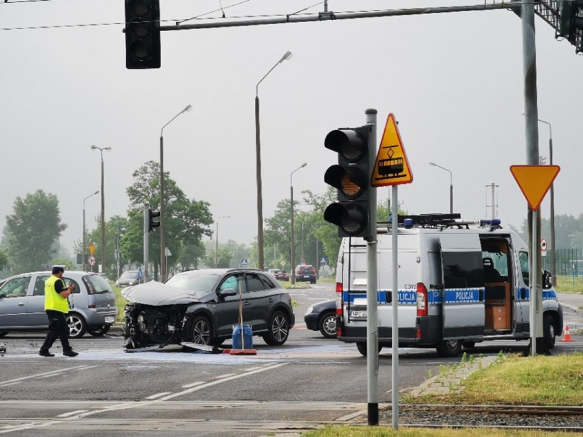 Dzisiaj rano, 14 czerwca na skrzyżowaniu ulic Szosa Lubicka...