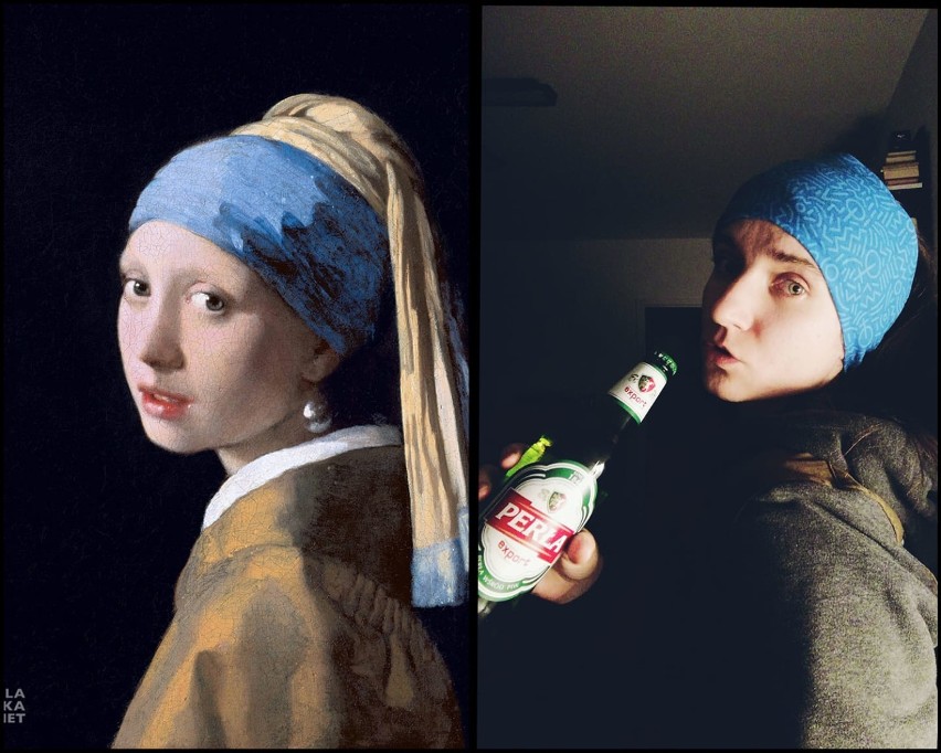 Oryginał: Johannes Vermeer „Dziewczyna z perłą” i wersja...