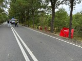 Kolejna tragedia na lubuskich drogach. Śmiertelny wypadek pod Gubinem. Nie żyje 72-letni motorowerzysta 
