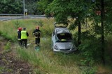 Śrem: wypadek na zjeździe obwodnicy, jedna osoba ranna