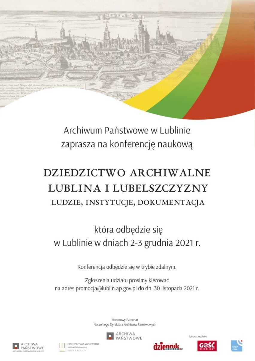 „Dziedzictwo archiwalne Lublina i Lubelszczyzny”. Archiwum Państwowe zaprasza na konferencję naukową